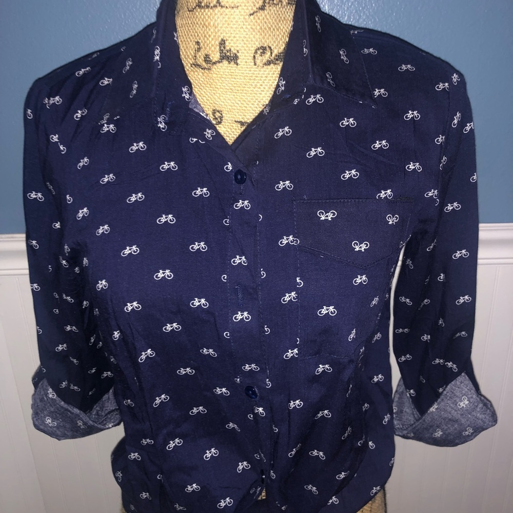 Brand new navy blue blouse